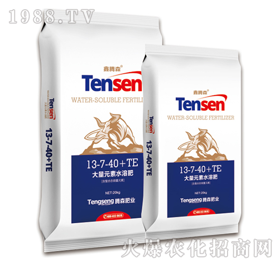 大量元素水溶肥料13-7-40+TE-鑫騰森-騰森肥業