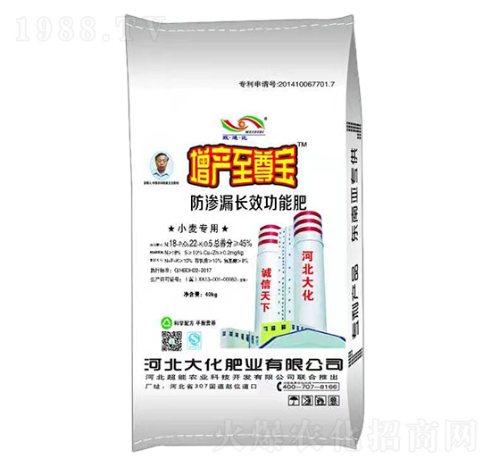 小麥專用防滲漏長效功能肥-增產寶-大化肥業