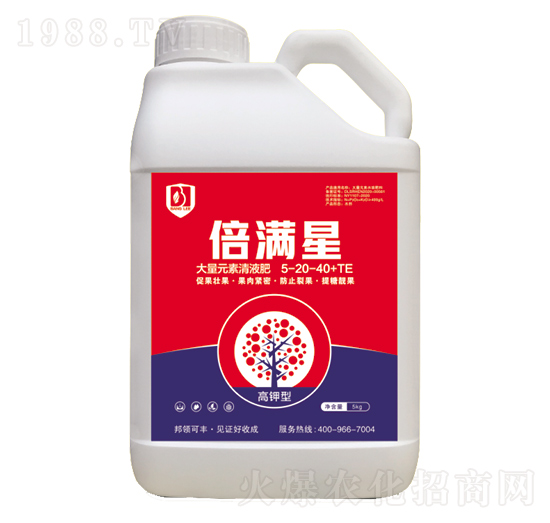 高鉀型大量元素清液肥5-20-40+TE-倍滿星-邦領農業
