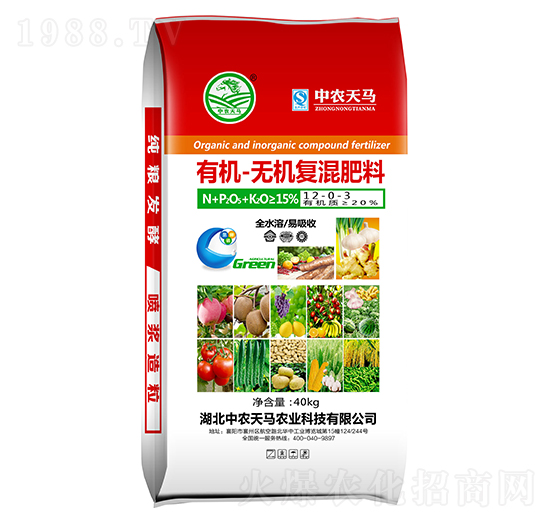 有機-無機復混肥料12-0-3-中農天馬