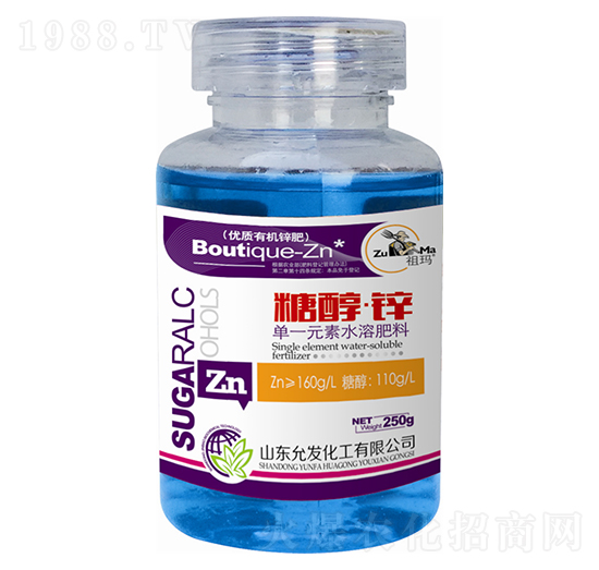 單一元素水溶肥料-糖醇鋅-祖瑪-允發化工