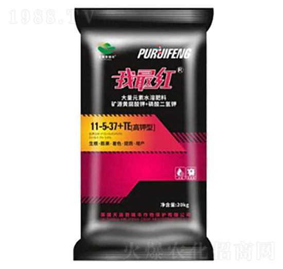 高鉀型大量元素水溶肥料11-5-37+TE-天威肥業