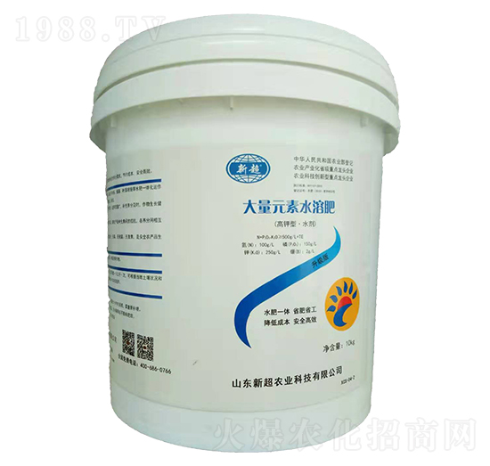 高鉀型大量元素水溶肥料-新超農業