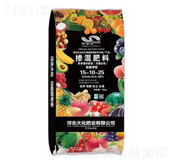 防滲漏功能型摻混肥料15-10-25-大化肥業