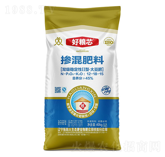 雙級穩定性II型·大豆專用摻混肥料12-18-15-好糧芯-貼心人肥業