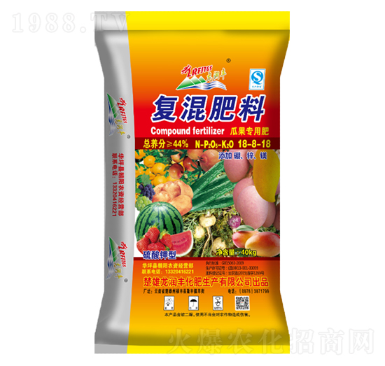瓜果專用復混肥料18-8-18-龍潤豐