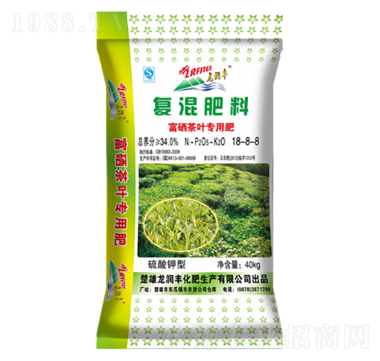 富硒茶葉專用復混肥料18-8-8-龍潤豐