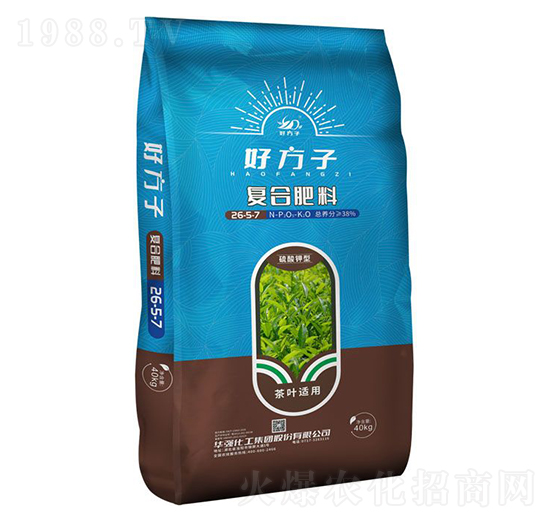 茶葉適用復(fù)合肥料26-5-7-好方子-華強(qiáng)化工集團(tuán)