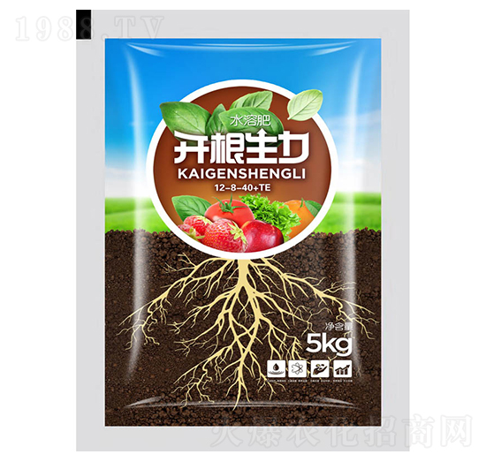 大量元素水溶肥粉劑12-8-40+TE-開(kāi)根生力-云大科技