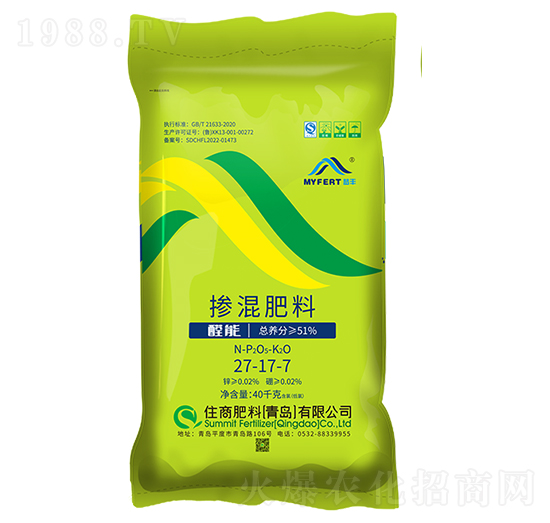 夢(mèng)豐控釋摻混肥料27-17-7-住商肥料