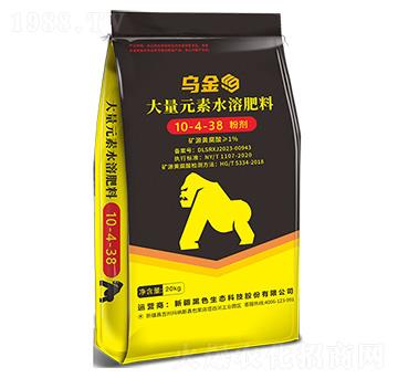 烏金大量元素水溶肥料10-4-38-黑色生態