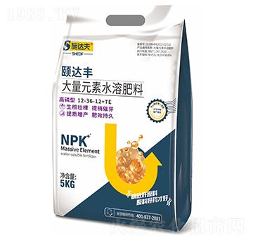 頤達豐大量元素水溶肥料12-36-12+TE-施達夫